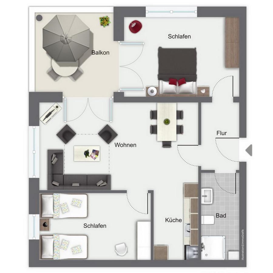 Duenenblick Wohnung 43 博尔滕哈根 外观 照片